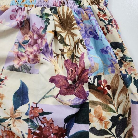 Girls Jungle Parrots Floral Colorful Polyester Lightweight Dress Size 6 - Picture 7 of 12